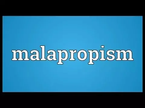 Malapropism: An Overview