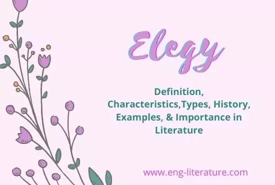 Elegy : Definition, Characteristics,Types, History, Examples, and Importance in Literature
