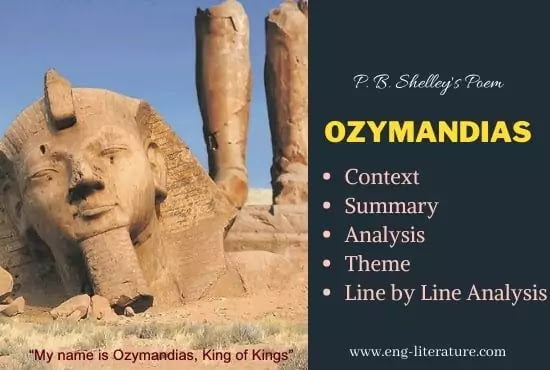 Ozymandias Poem Summary Analysis Theme Line By Line Analysis All About English Literature