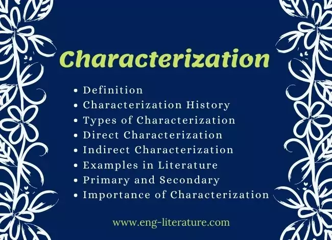 privatliv Tilbageholde Halloween Characterization | Definition, Types, Importance, Examples in Literature -  All About English Literature
