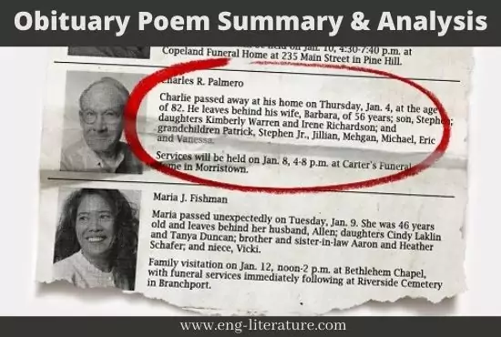 Ramanujan's Obituary Poem Summary and Analysis