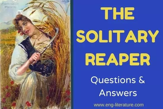 The Solitary Reaper | 21 Important Questions and Answers