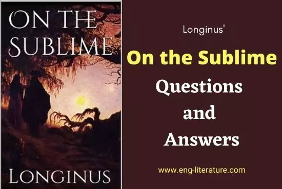 On the Sublime by Longinus | Questions and Answers