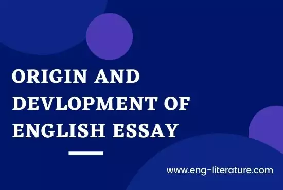 origin of essay in english literature