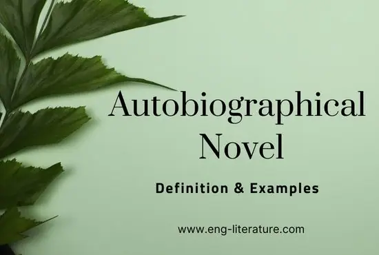 Autobiographical Novel | Definition and Examples in Literature