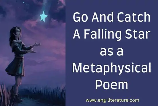 Go And Catch A Falling Star as a Metaphysical Poem