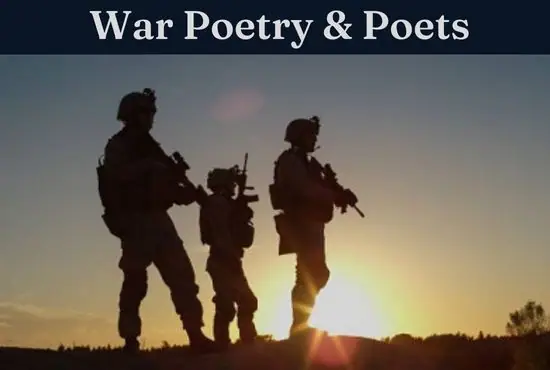 War Poetry and Poets in English Literature