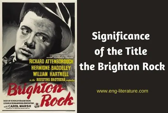 Significance of the Title Brighton Rock