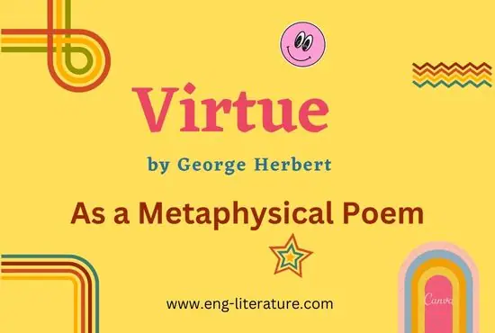 Virtue as a Metaphysical Poem