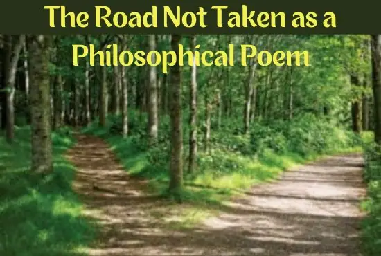 The Road Not Taken as a Philosophical Poem