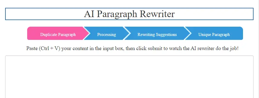 SEO Magnifier Paragraph Rewriter