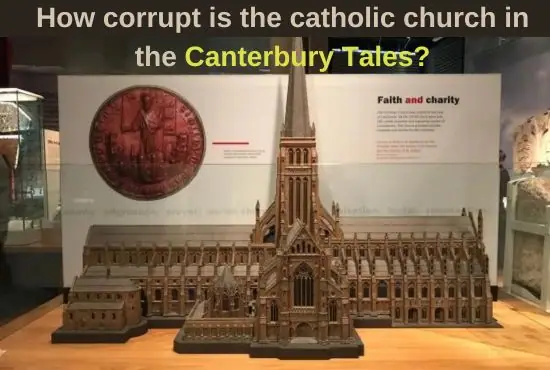 How corrupt is the catholic church in the Canterbury Tales?